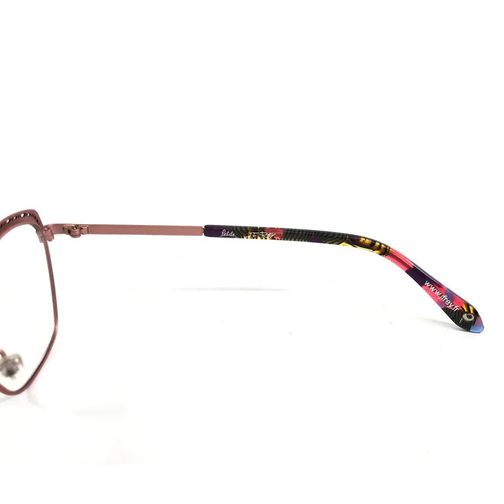 J.F. Rey Petite Eyeglasses Frame PM058 0150 Black Pink Square Full Rim 48-18-140
